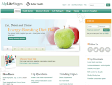 Tablet Screenshot of mylifestages.org